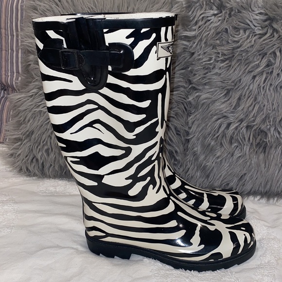 FY fashionable stylish zebra print rain boots - Picture 4 of 11